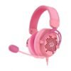 HEADSET GAMER REDRAGON DIOMEDES, SOM SURROUND 7.1, DRIVERS 53MM, ROSA – H388-P