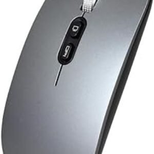 Mouse SLIM recarregável Bluetooth Para Apple MacBook Air e Apple MacBook Pro- I.NEW (CINZA)