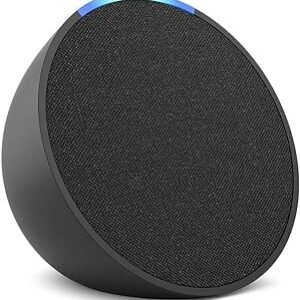 Echo Pop | Smart speaker compacto com som envolvente e Alexa | Cor Preta