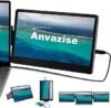 Anvazise Extensor de tela de laptop, monitor de computador portátil de 11,6 polegadas, monitor de computador portátil giratório Para Laptop Pc Phone, Plug And Play, Conectado Com Type-C/Hdmi