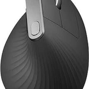 Mouse sem fio Logitech MX Vertical com Design Ergonômico para Redução de Tensão Muscular, Conexão USB Unifying ou Bluetooth com Easy-Switch para até 3 dispositivos e Bateria Recarregável
