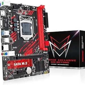 MACHINIST Placa Mãe LGA 1150, Placa-Mãe H81 Micro ATX Intel 4ª Geração para Jogos para PC Desktop, Suporte 1333/1600MHz DDR3 Dual channel Max 16G, Core i3, i5, i7/Xeon E3 V3, NGFF M.2, SATA 3 H81M-PRO