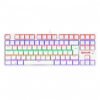 Teclado Mecanico Gamer Redragon Daksa Lunar White, Rainbow, USB, Switch Brown, Compacto, ABNT2, Branco – K576W-R (PT-BROWN)