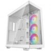Gabinete Gamer DeepCool CH780 WH, Full Tower, Vidro Temperado, E-ATX, White, Sem Fonte, Com 3 Fans ARGB,