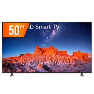 Smart TV LG 50″ LED Ultra HD 4K, Wi-Fi, Bluetooth, HDR, ThinQ AI com Smart Magic, Google Alexa, 50UQ801C0SB.BWZ