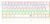Redragon, Teclado Gamer Mecanico Lakshmi Rainbow Branco Switch Azul ABNT2