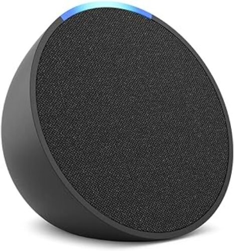 Echo Pop | Smart speaker compacto com som envolvente e Alexa | Cor Preta