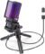 ZealSound Microfone USB para jogos para PC, microfone condensador RGB para computador com suporte de tripé, silenciador rápido, controle de ganho para jogos, transmissão, podcast, gravação, ASMR, kit de microfone cardioide para laptop/PS4/PS5/telefone