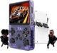 videogame portátil console portátil R36S, com cartão TF de 128GB integrado e suporte a mais de 10000 videogames retro. Possui uma tela IPS de 3,5 polegadas (roxo)