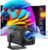 Mini Projetor Portátil Wifi6 BT 5.0, Projetor Inteligente Full HD 1080P Android 11, Projetor Externo Suporte 4K com 390 ANSI 10000 Lumens, Projetor Rotativo 180° para Celular/Notebook/TV Stick