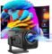 Mini Projetor Portátil Wifi6 BT 5.0, Projetor Inteligente Full HD 1080P Android 11, Projetor Externo Suporte 4K com 390 ANSI 10000 Lumens, Projetor Rotativo 180° para Celular/Notebook/TV Stick