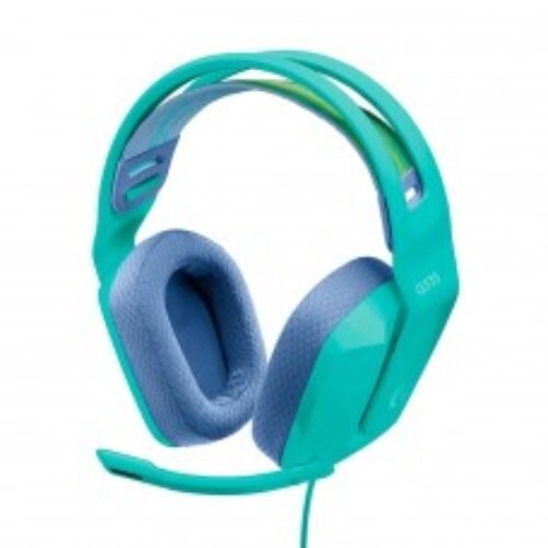 Headset Gamer Logitech G335, 3.5mm, Drivers de 40mm, Green, 981-001023