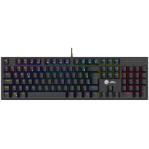 Teclado Mecânico Gamer Ninja Leap, Switch Blue, Rainbow, ABNT2, Black